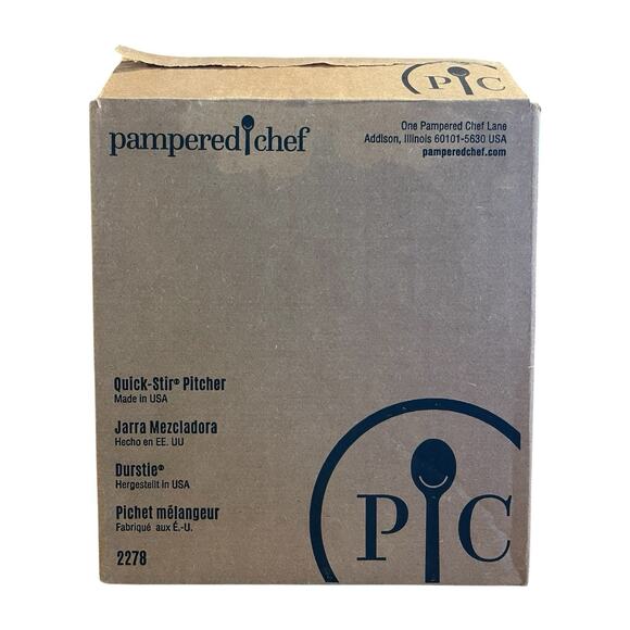 Pampered Chef Quick Stir 2 QT Mixing Pitcher #2278 NOB - Picture 1 of 6